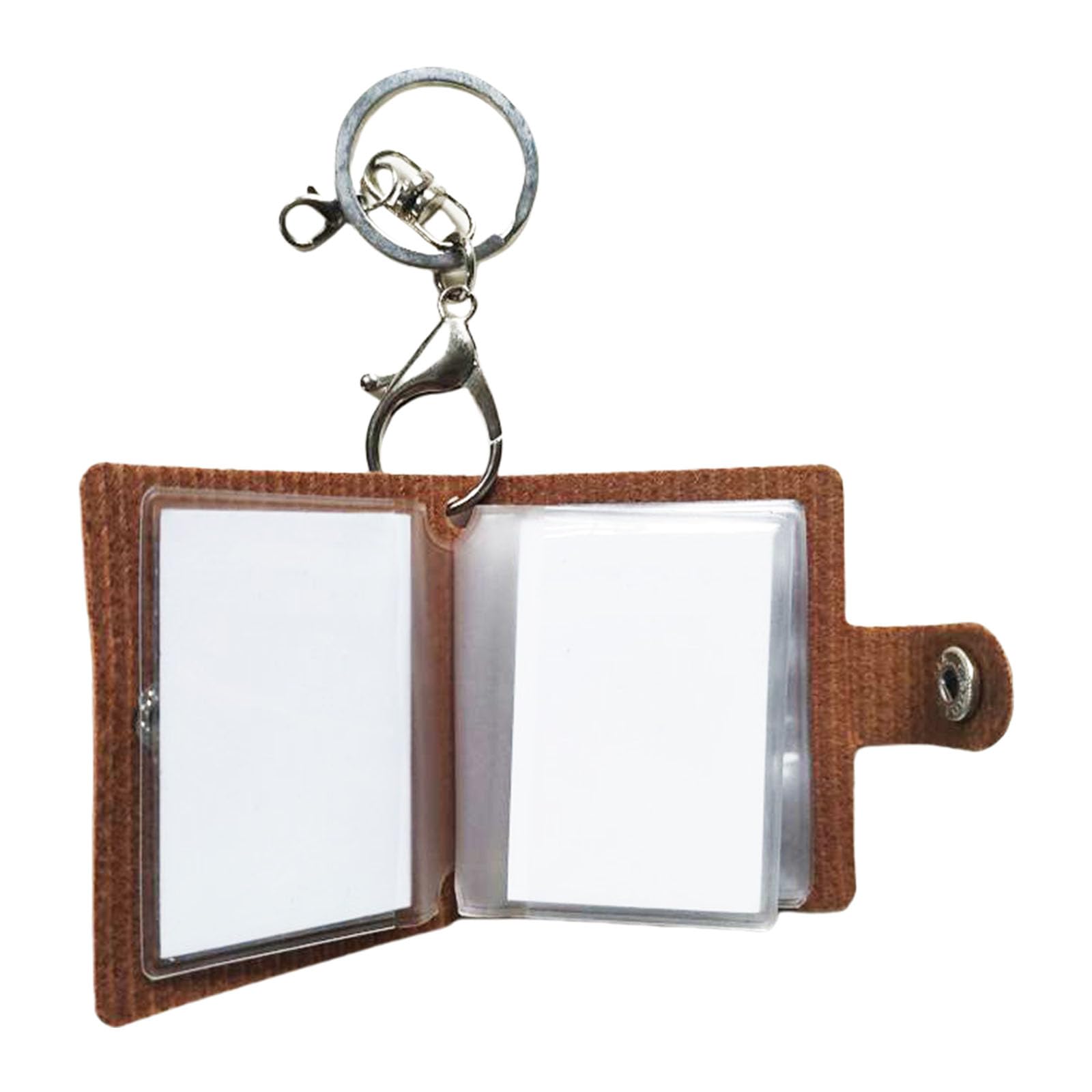 NEWFT Multipurpose Small Photo Holder Keychains Easy to Use Sturdy PU Albums Home Accessory for Stylish Outfits Daily Use