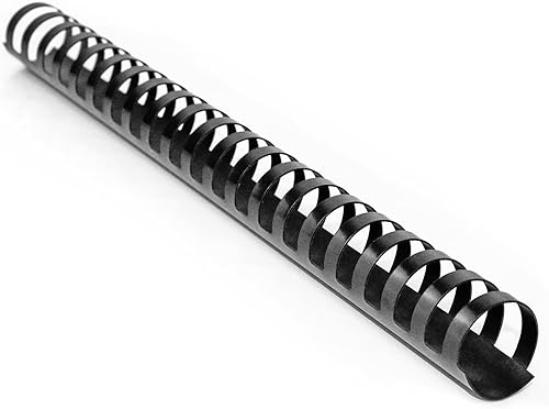 HOUYEE Peine de encuadernación de plástico de 19 anillas, diámetro de 58 pulgadas, capacidad de 125 hojas, tamaño carta (58 pulgadas, paquete de