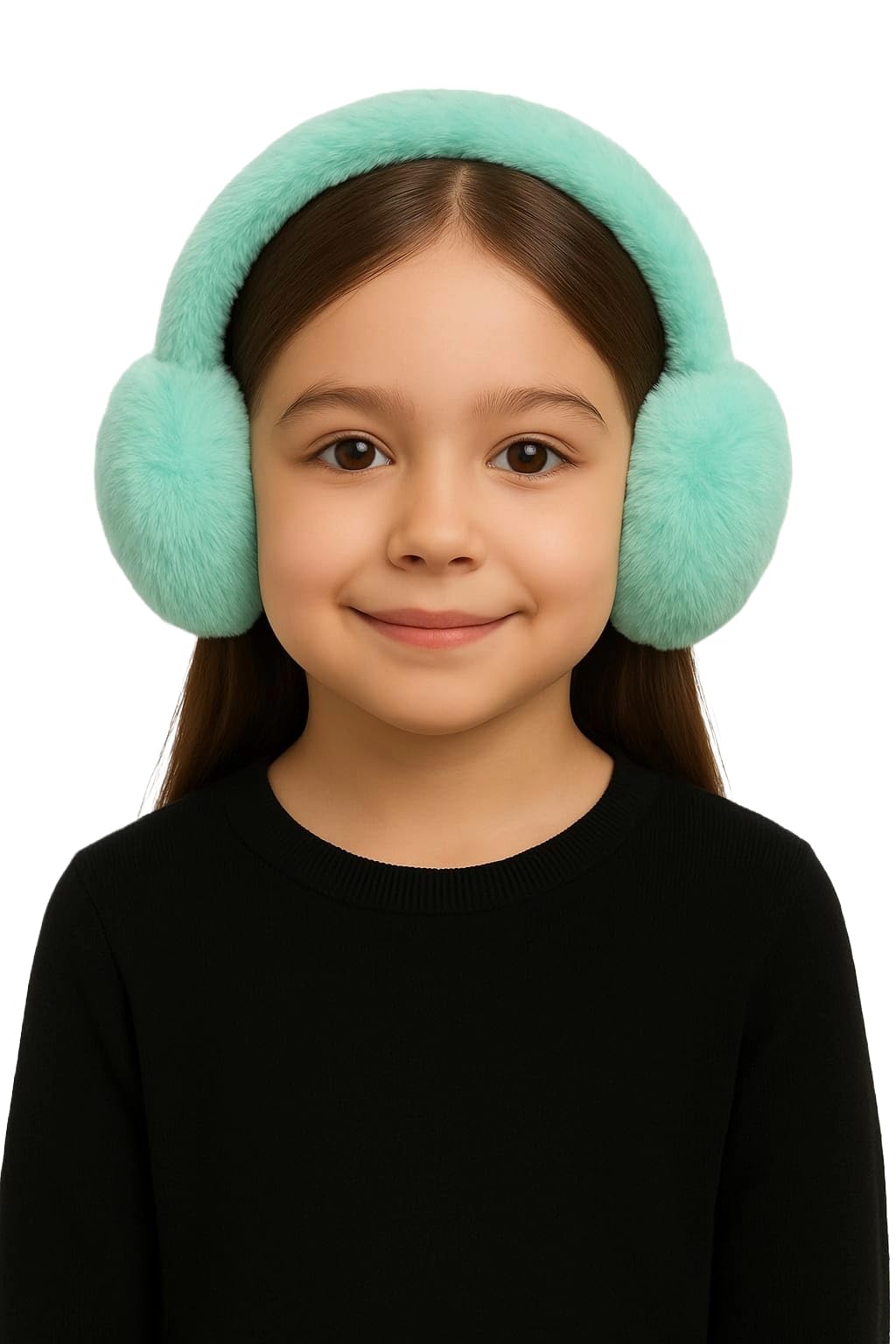 Nephar Ear Muffs for Girls, Kids &Women - Winter Ear Warmers - Soft & Warm Cable Knit Furry Fleece Earmuffs - Ear Covers for Cold Weather Puffy Fluffy Earmuffs (Pack of 1)-image-28