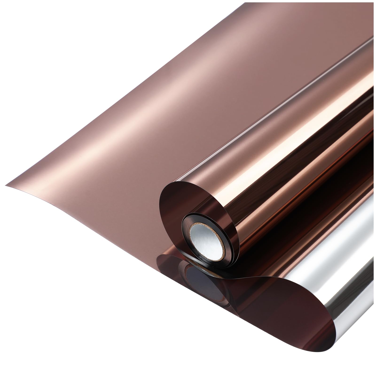 rabbitgoo Window Privacy Film One Way, 35.4" x 78.7", Brown Silver