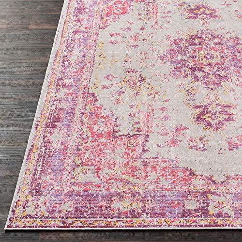 Tapete decorativo tradicional Livabliss 7'10" x 10'3" rosa brillante miniatura 4