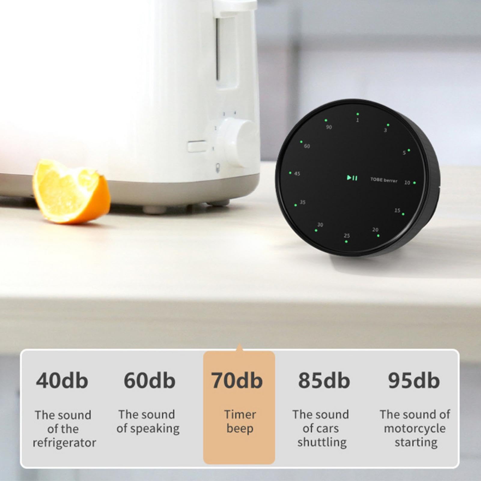 Timer da cucina digitale, timer da cucina magnetico, allarme sonoro con cifre grandi, timer magnetico per il conto alla rovescia, perfetto per student | Leroy Merlin