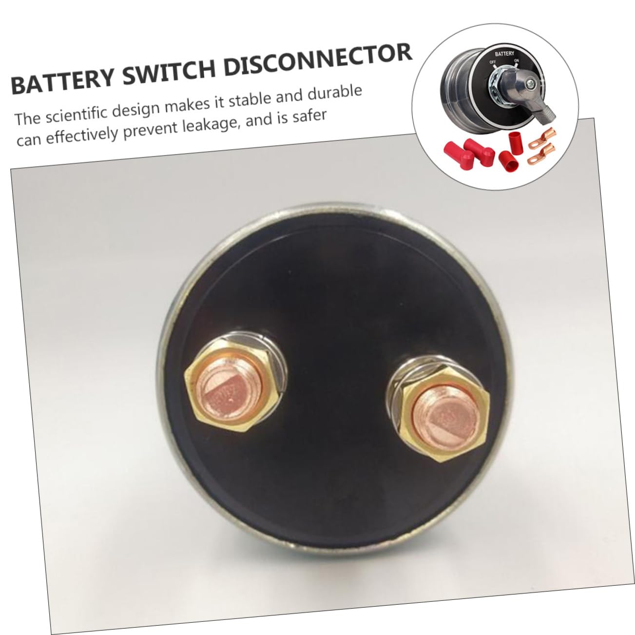 Vaguelly High 300a Car Boat Battery Disconnect Switch Side Post Battery Isolator for Vehicle