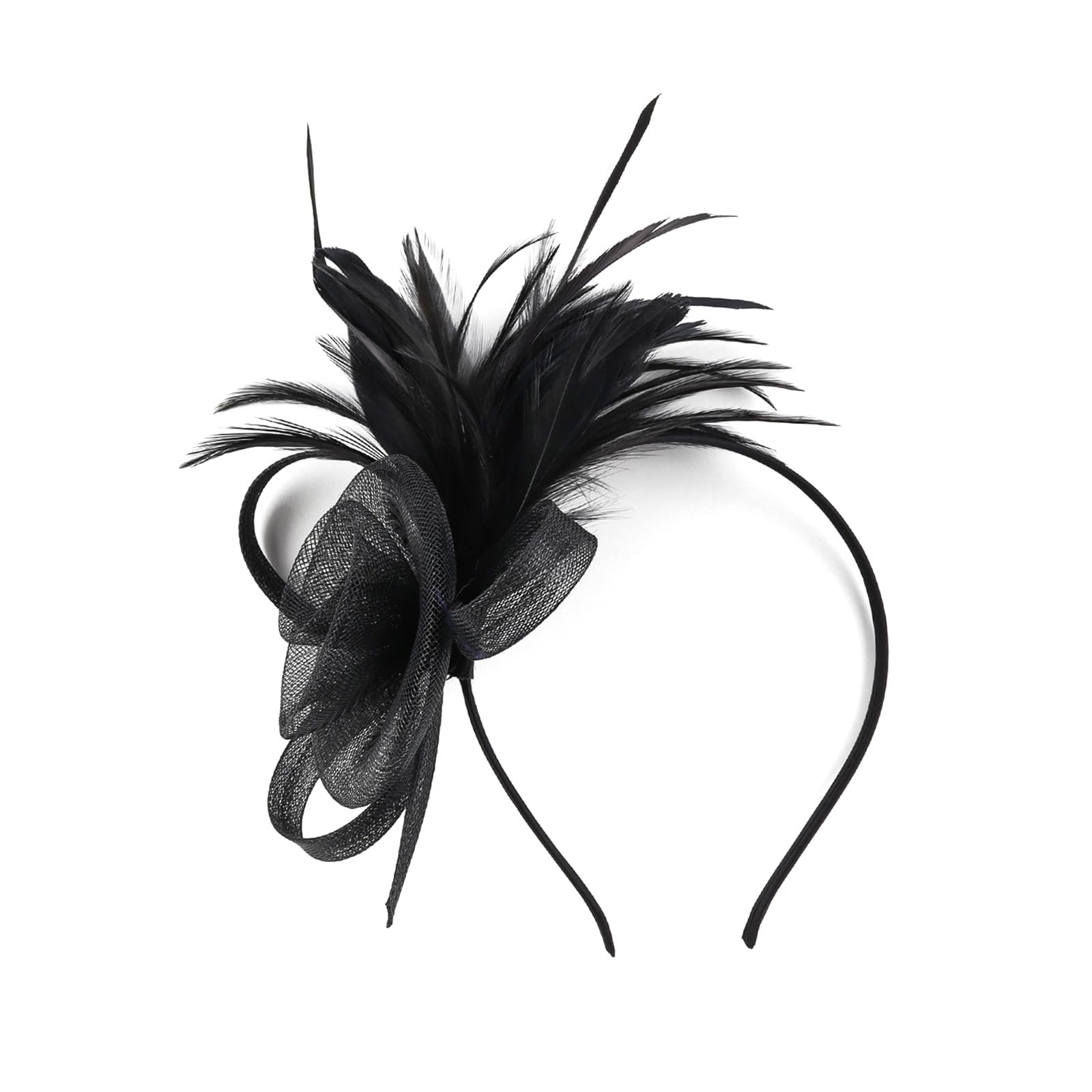 Set di 3 fasce per capelli fatte a mano, stile boho, hippie, elastici per capelli con piume, per capelli e coda di cavallo, accessori per capelli, per donne e ragazze (marrone