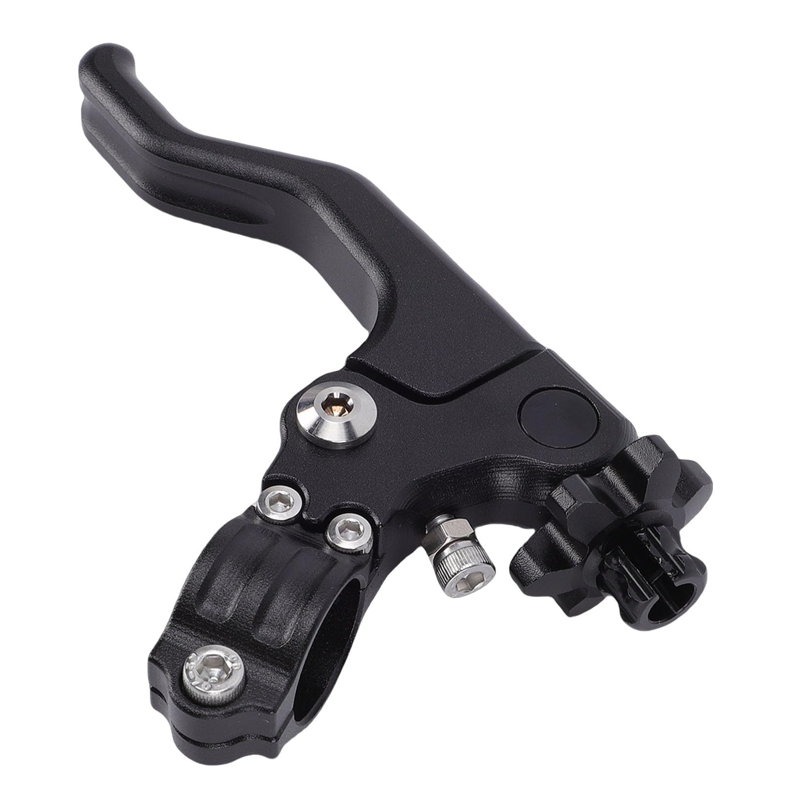 Universal Black CNC Short Stunt Clutch Lever for Motorcycle, Anodized Finish, Lightweight Design, for Stunt Riding Fits 7/8in Handlebar