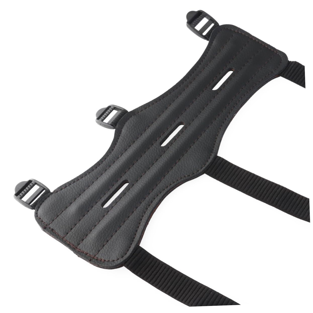 BRIGHTFUFU Arm Guard Protective Gear for Wrist Forearm Left/Right Buckle Leather Pain-preventing Plastic Strip