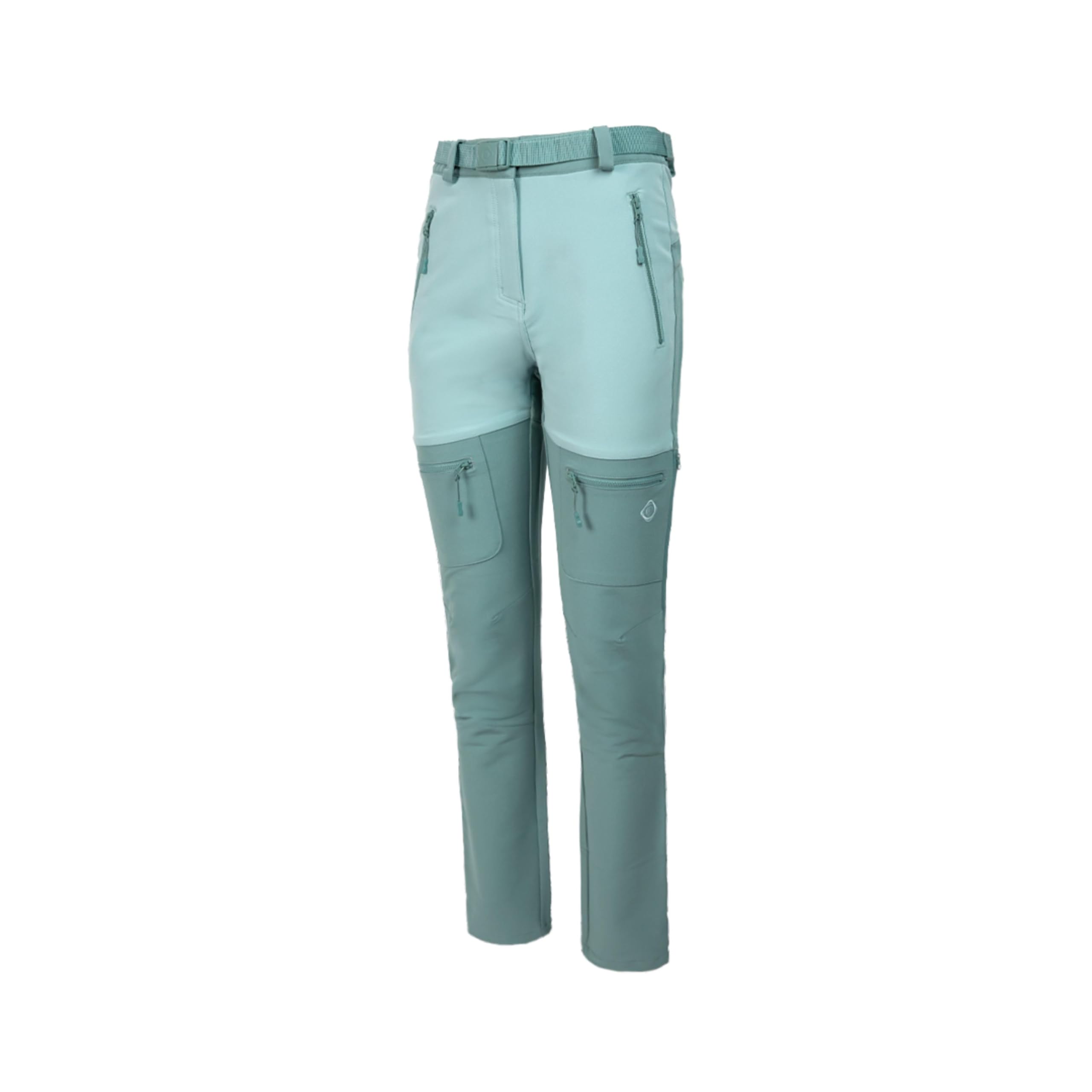 IZAS Paules W Pantaloni da Donna da Montagna. Tessuto Mount-Stretch Idrorepellente, Traspirante ed Elastico. Asciugatura Rapida e Confortevole. Tasche con Zip. Regolabile e ventilato.