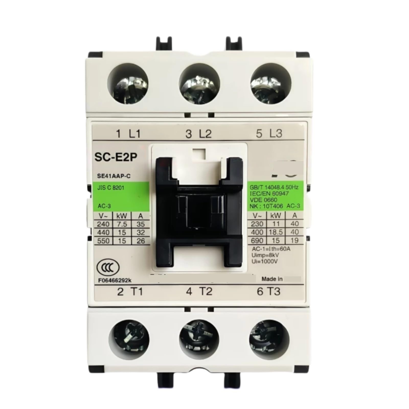 HKEJSJWA SC-E2P Contactors, AC110V, AC220V, AC380V Electromagnetic Contactor(AC220V)