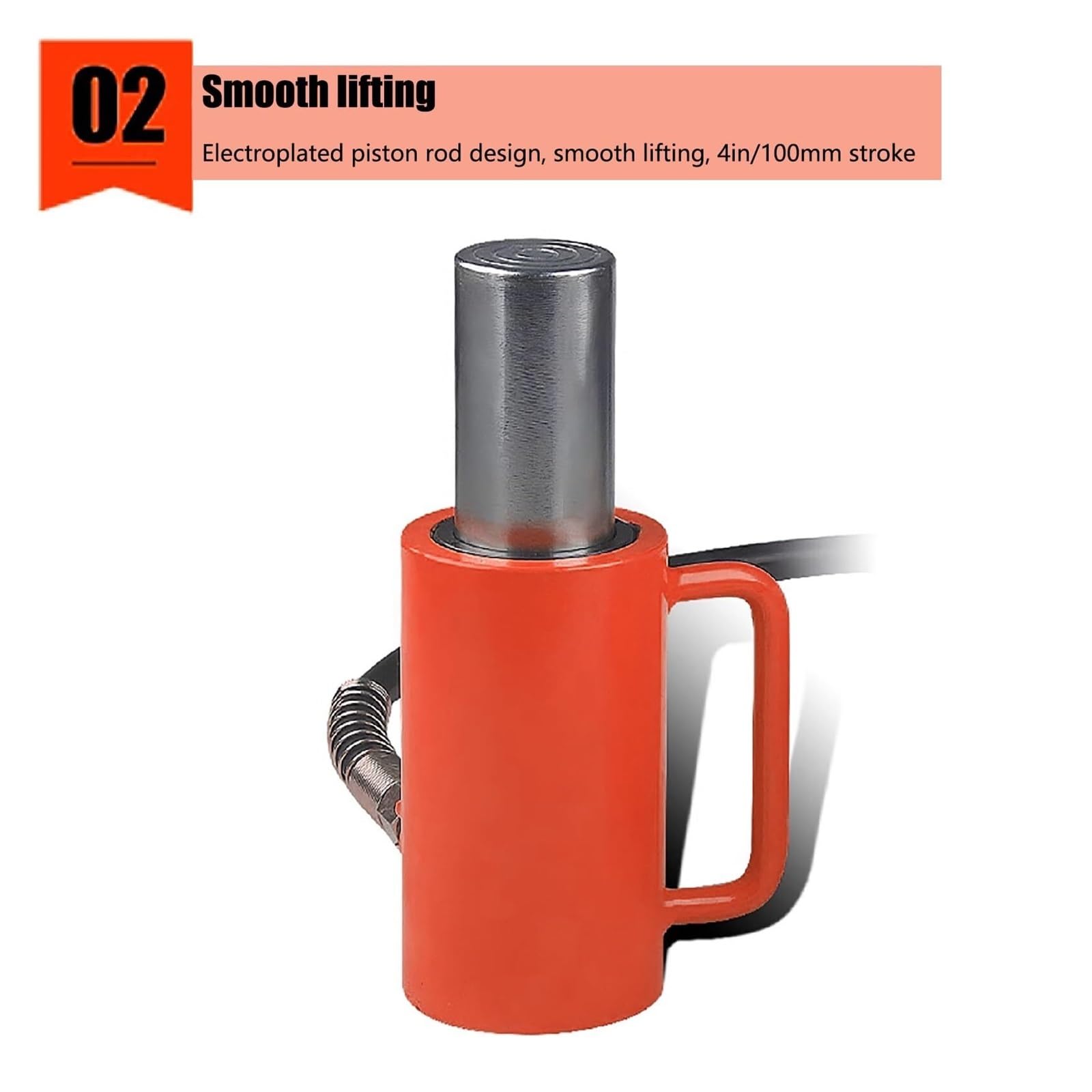 Cylinder hydrauliczny o pojemności, hydrauliczny podnośnik samochodowy z pompami ręcznymi, podnośnik samochodowy z skokiem 100 mm, przenośny podnośnik hydrauliczny (100T Jack + pompa ręczna CP-700-2A)