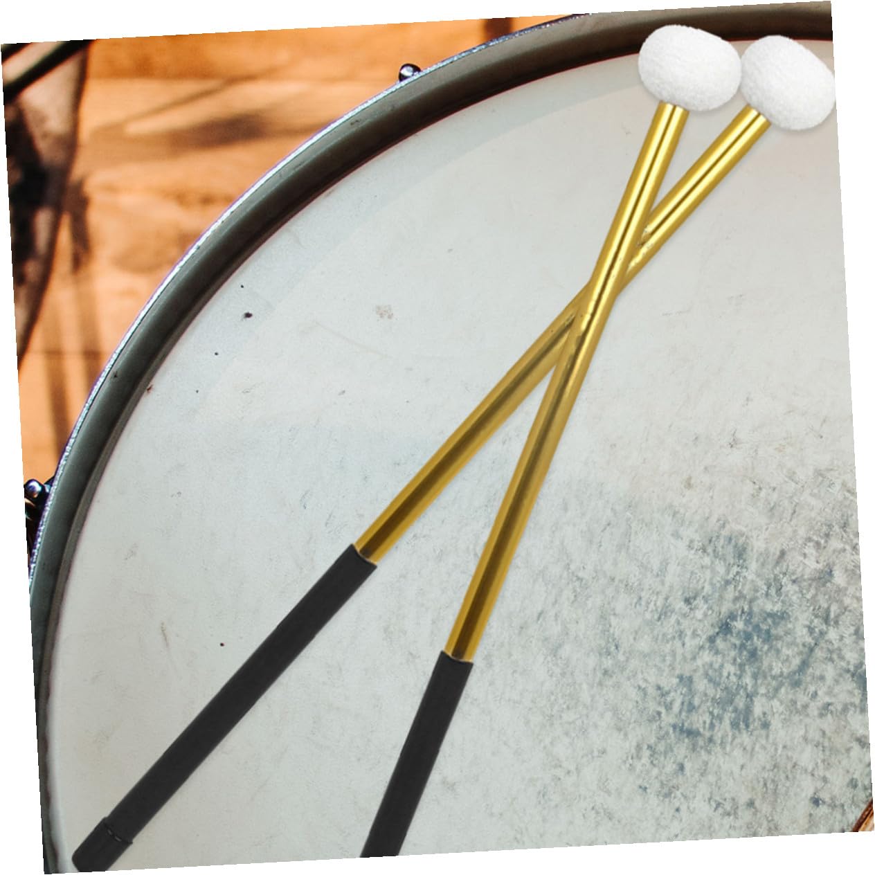 ibasenice 4stücke Trommelstöcke Mit Filzkopf Ergonomisch Gestaltete Schlaginstrumente Für Percussion Und Marschmusik Langlebig Und Stilvoll