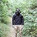 VILONG M04 Airsoft Tactical Protective Mask, Full Face Eye Protection Skull Dummy Game Mask with Dual Filter Fans Adjustable Strap for BB Gun CS Cosplay (Black Mask) (Black)