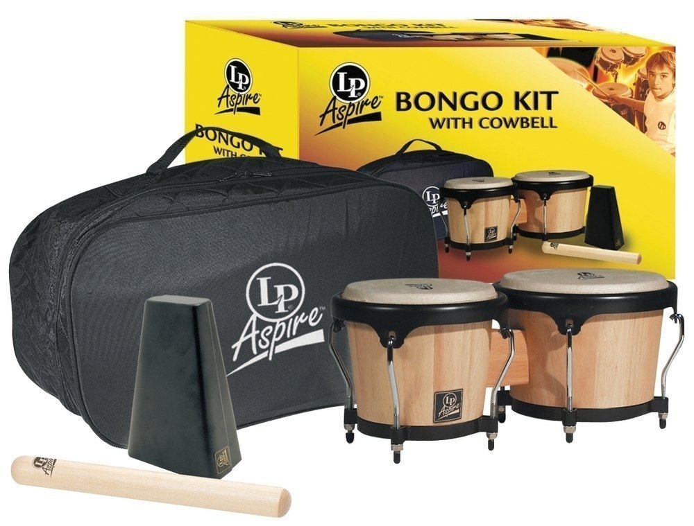 LP Latin Percussion Aspire Bongo Kit Naturale 500-AW