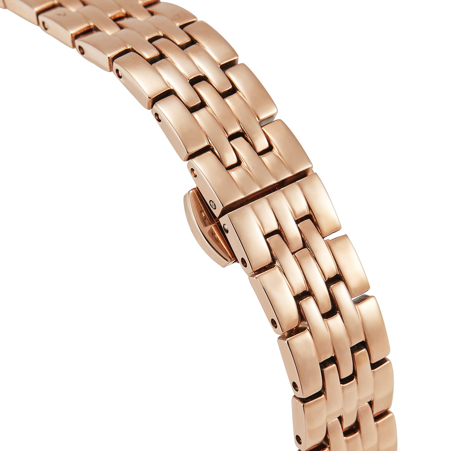 VICTORIA HYDE Reloj de pulsera rectangular para mujer, esfera verde, analógico, de cuarzo, con correa de acero inoxidable