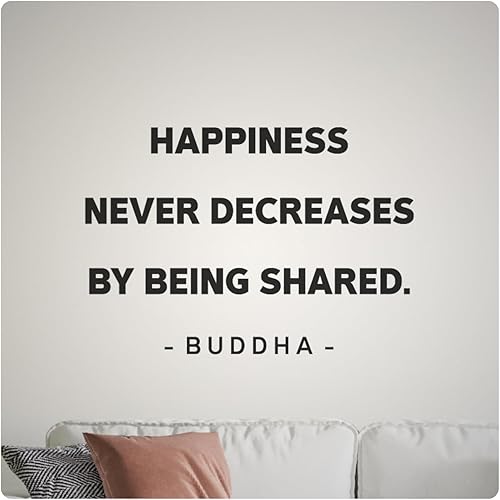 My Vinyl Story Calcomanías de pared de Buda, calcomanías inspiradoras, decoración de atención plena, vinilo de ambiente sereno, decoración de