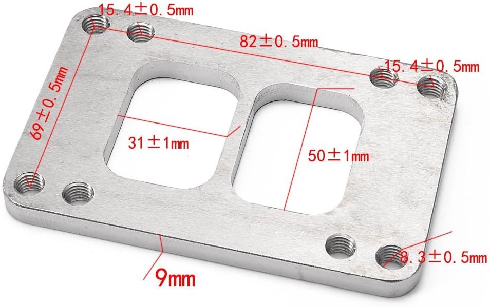 TK-CGQ143H Stainless Steel Turbo Manifold Flange Adapter for T4 Divided Transition to T6 Divided