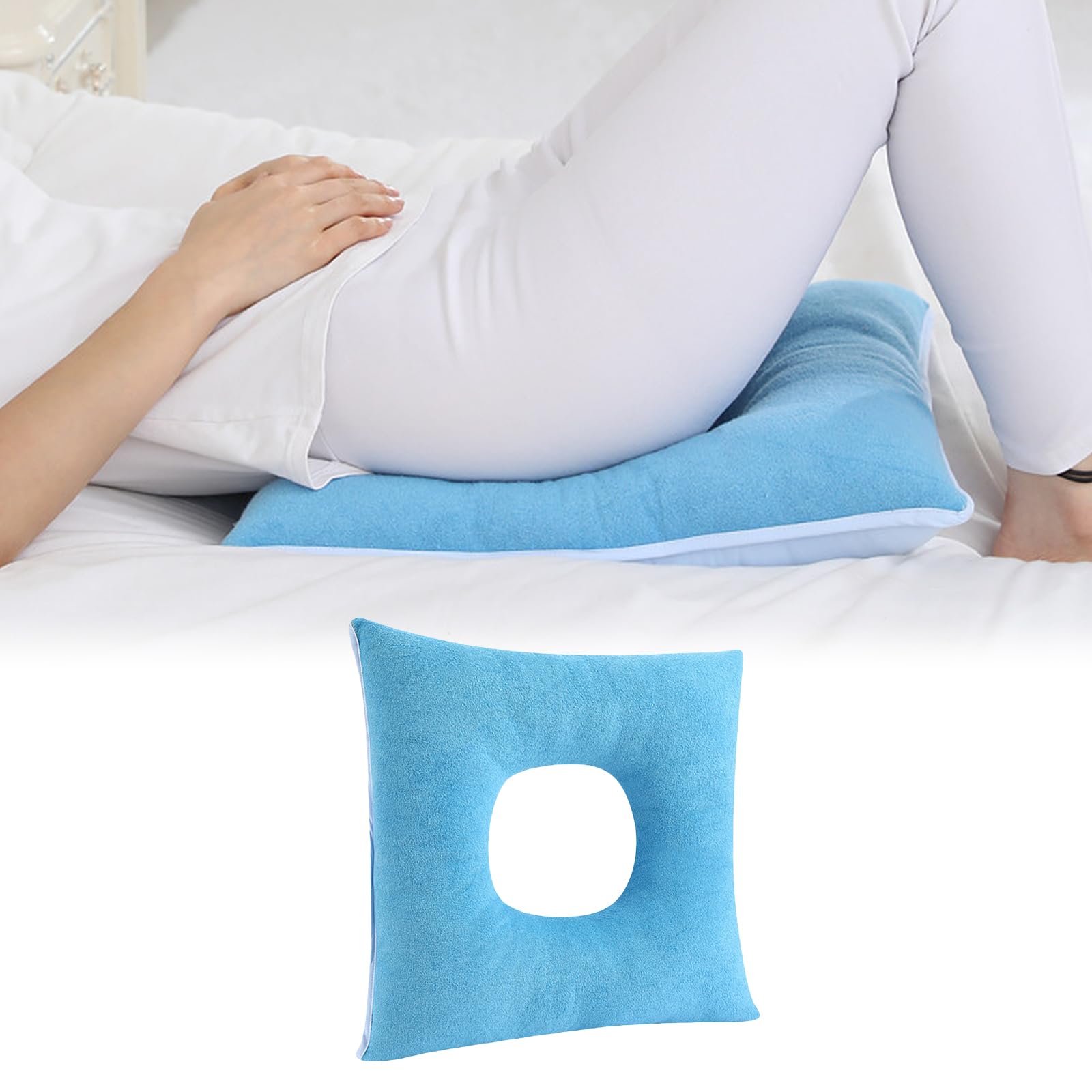 Anti-Bedsore Cushion, Donut Pillows, Pressure Ulcer Cushions, Pillow Tailbone Pain Relief Mat, Soft Pad of Bed Sores for Seniors,Pregnant,Hemorrhoids,Post-Surgery(Blue)
