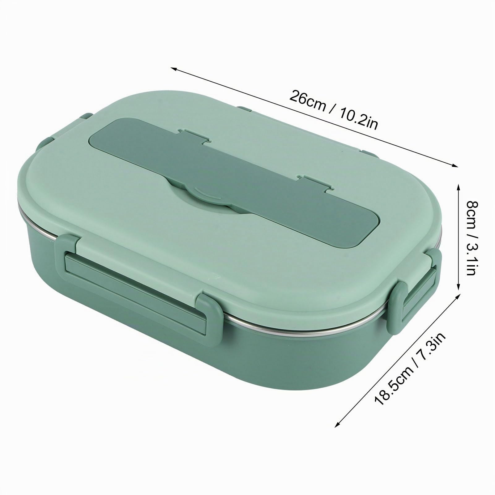 Tissting Lunch Box,1500ml Portátil Compartimentada 4 Con Aislamiento