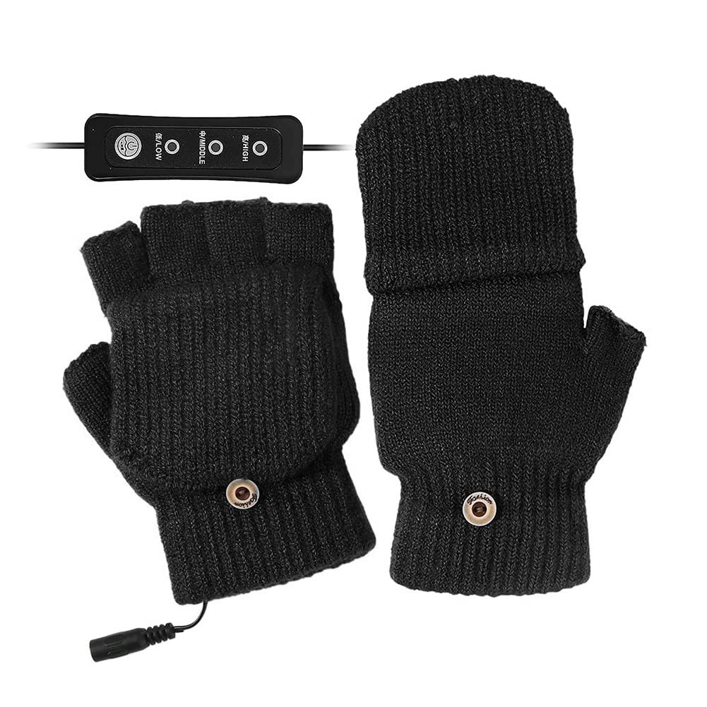 Gants chauffants USB unisexes, le meilleur cadeau d'hiver tricoté