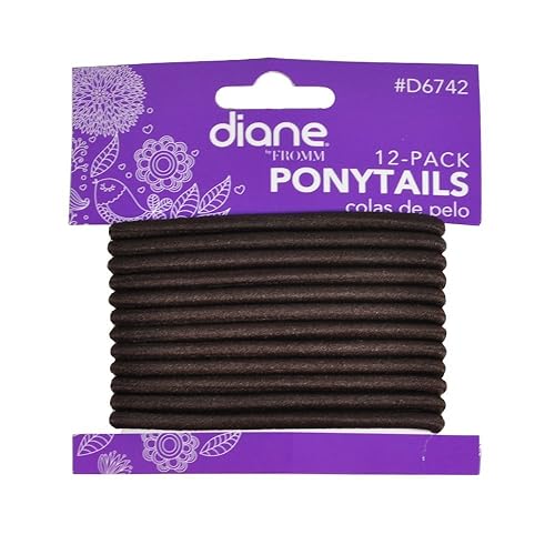 Diane Ponytails, 12 unidades, Marrón