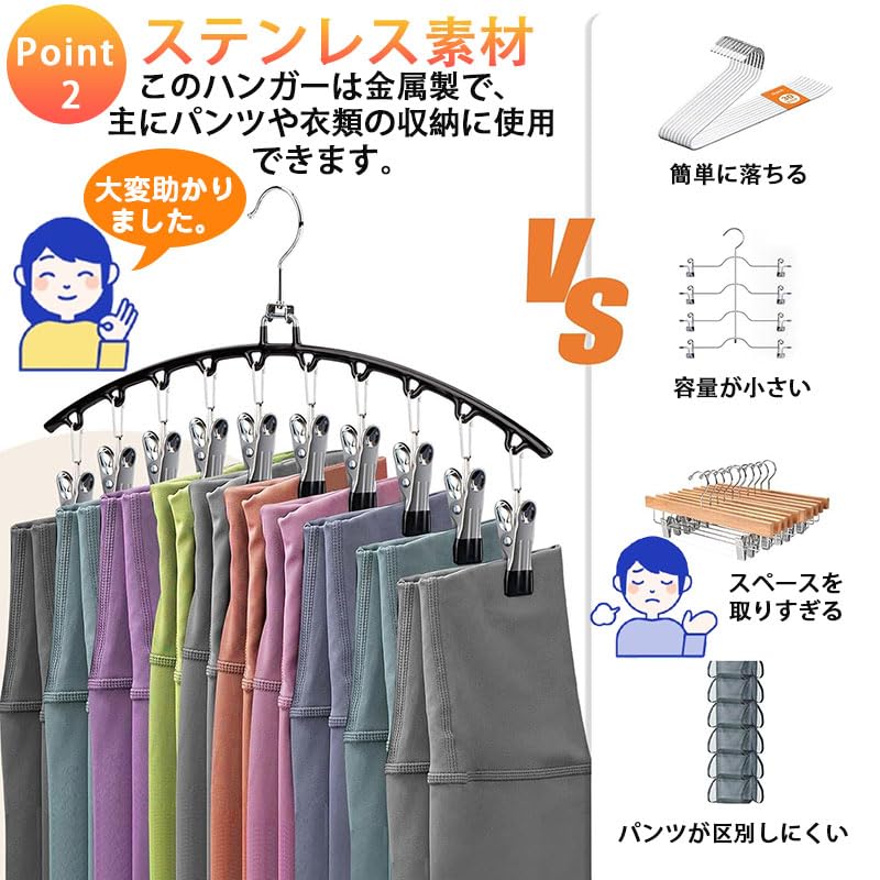 Amazon.co.jp: ネクタイハンガー、10個のクリップ付き、クローム Amazon.co.jp: ネクタイハンガー、10個のクリップ付き、クローム