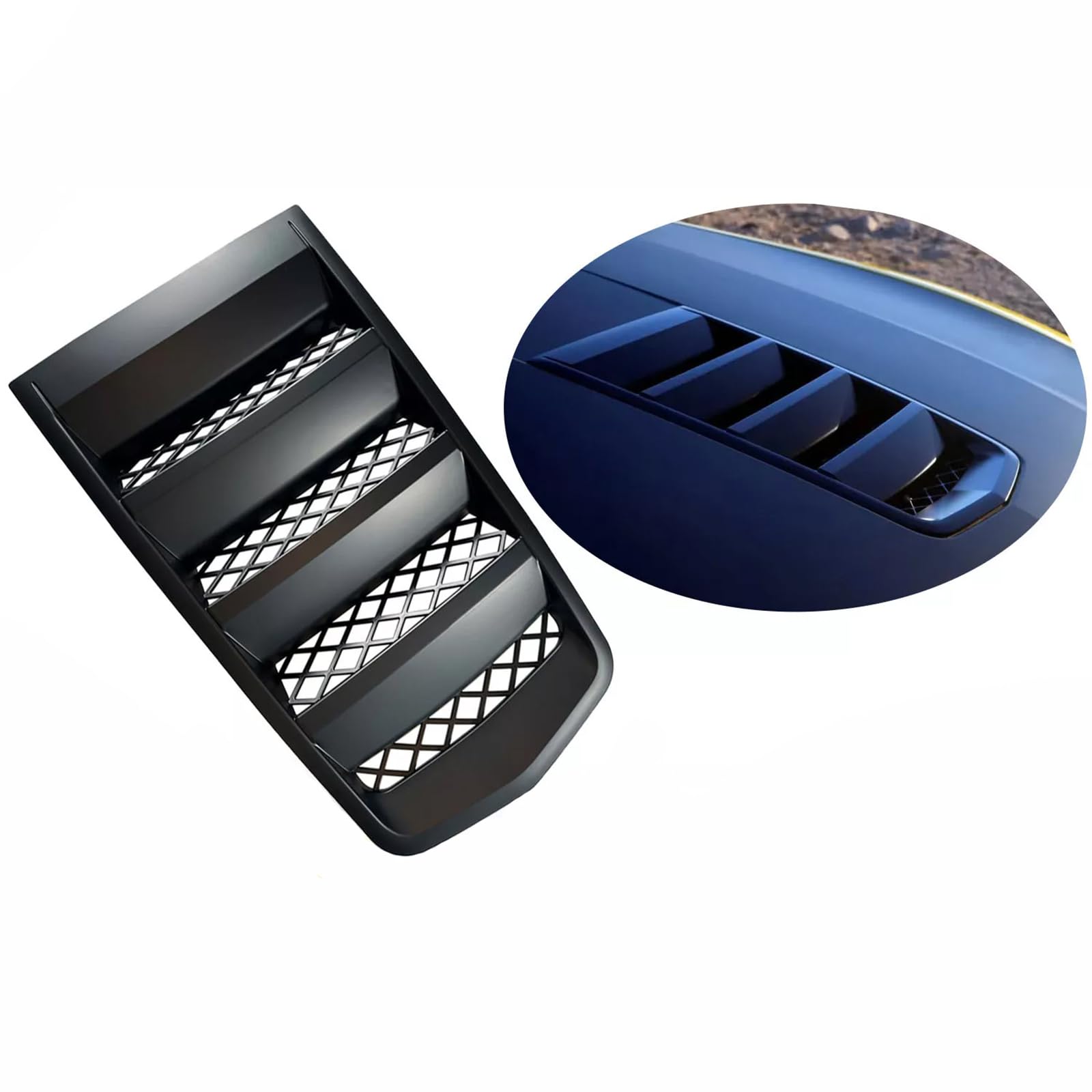 RDDY START Matt Black Hood Scoop Vents Grille 22828242 GMBHO00017 Compatible with 2014-2015 Chevy Camaro