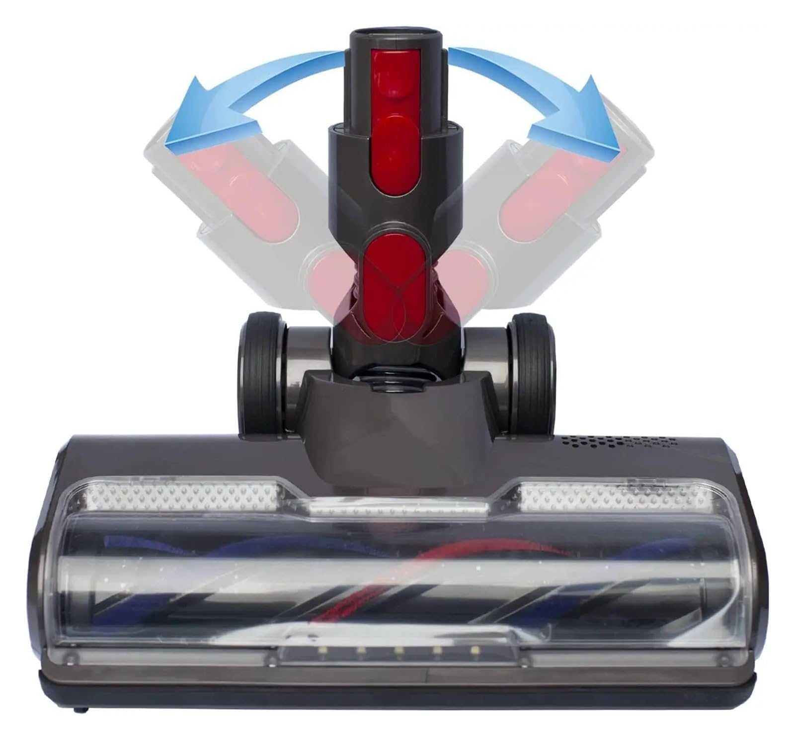 Cabezal limpiador de cepillo de cerdas turbo de repuesto, compatible con aspiradoras Dyson, V7 V8 V10 V11 V15 SV10 SV12 SV14 con 5 luces