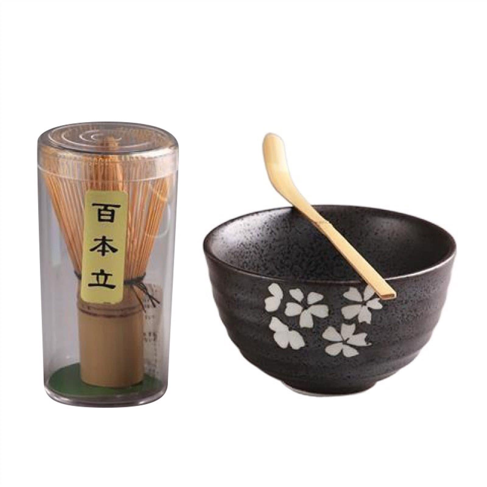 Cuillere Matcha Accessoires Faits Main Matcha Kit Ustensiles de Thé Japonais Traditionnels pour Le Matcha Convient pour Les Fêtes(3pcs-A)