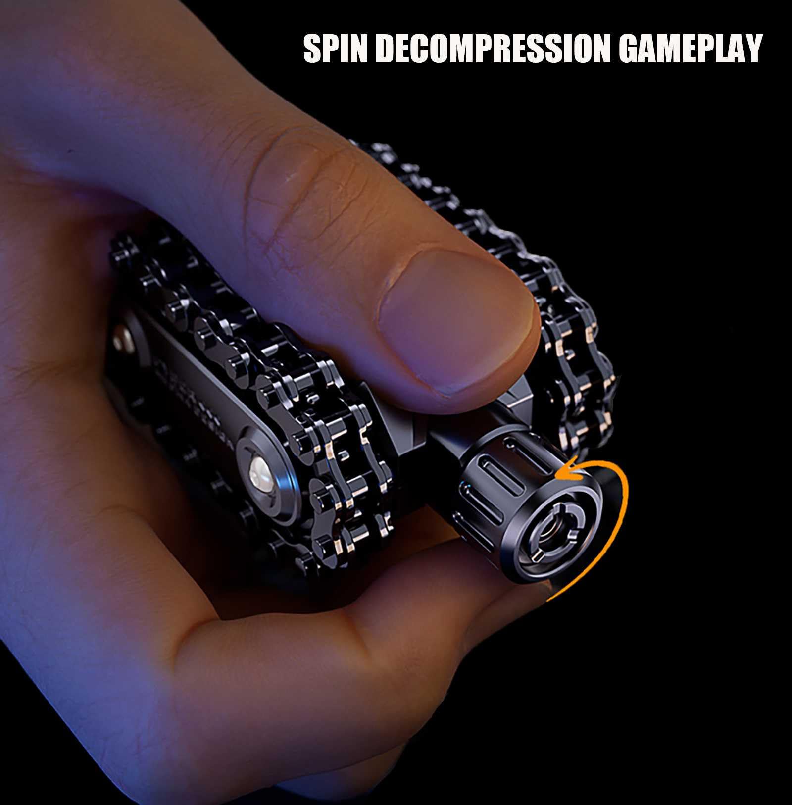 Metal Decompress Toys, Modellazione Mecha Giocattoli alla Moda edc Spinti Meccanicamente Artefatto Antistress Comodo in Mano Giocattoli Antistress, per Donne E Uomini