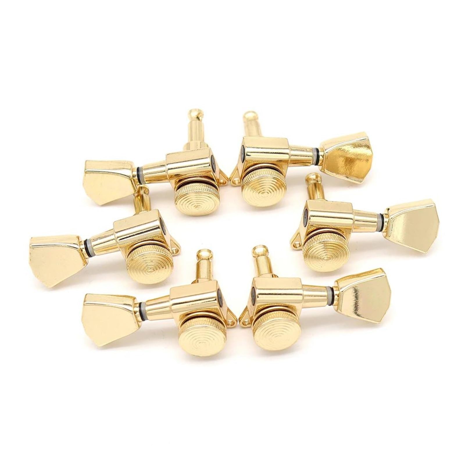 1 Set Di Piroli Per Chitarra Con Corde Di Bloccaggio Placcate Oro 3R3L Adatte A Chitarristi Principianti Piroli Per Accordatura Della Chitarra