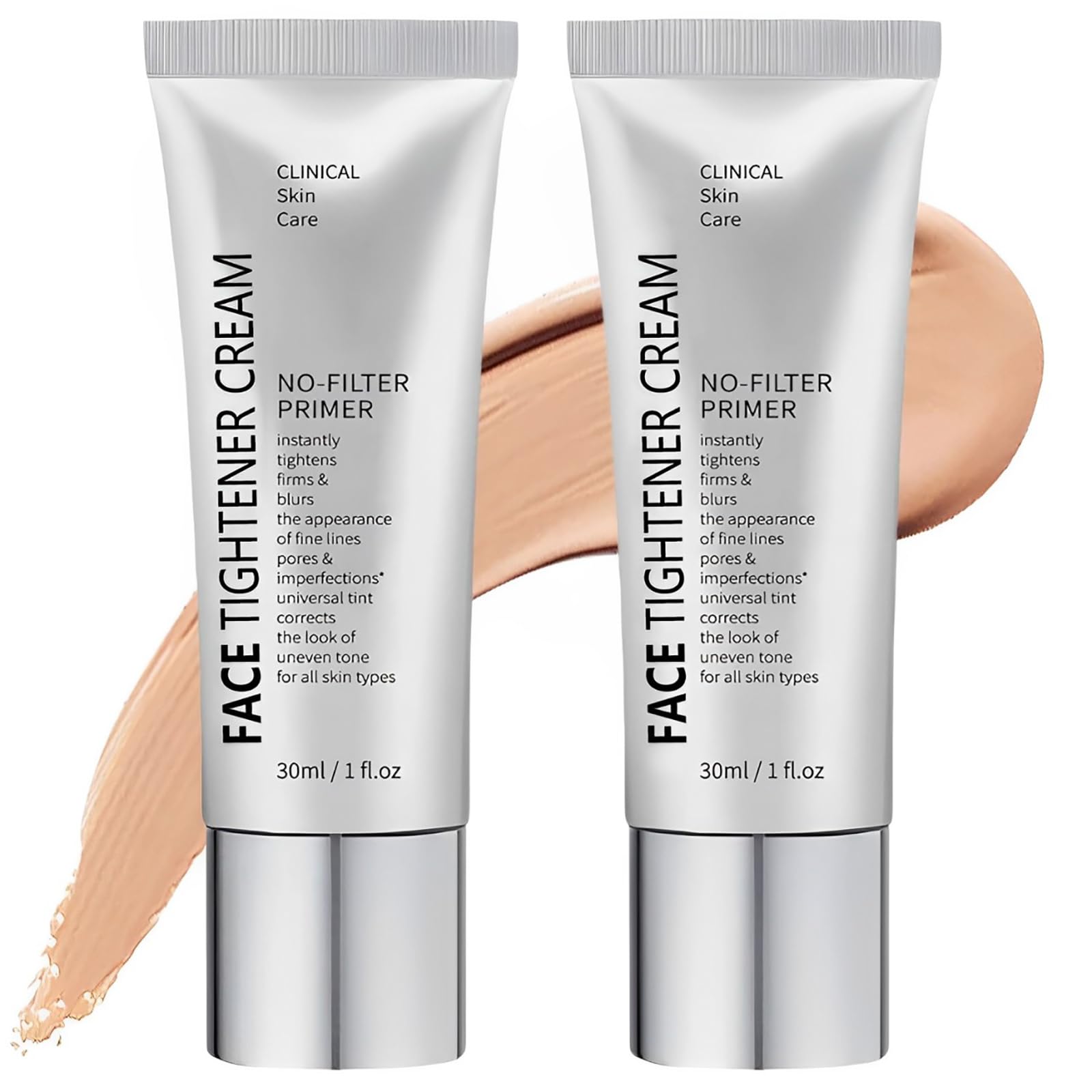 Face Tightener No-Filter Primer, Skin Tightener Makeup, Blurring for Before Makeup, Shine Control, Evens Out Skin Tone for All Types