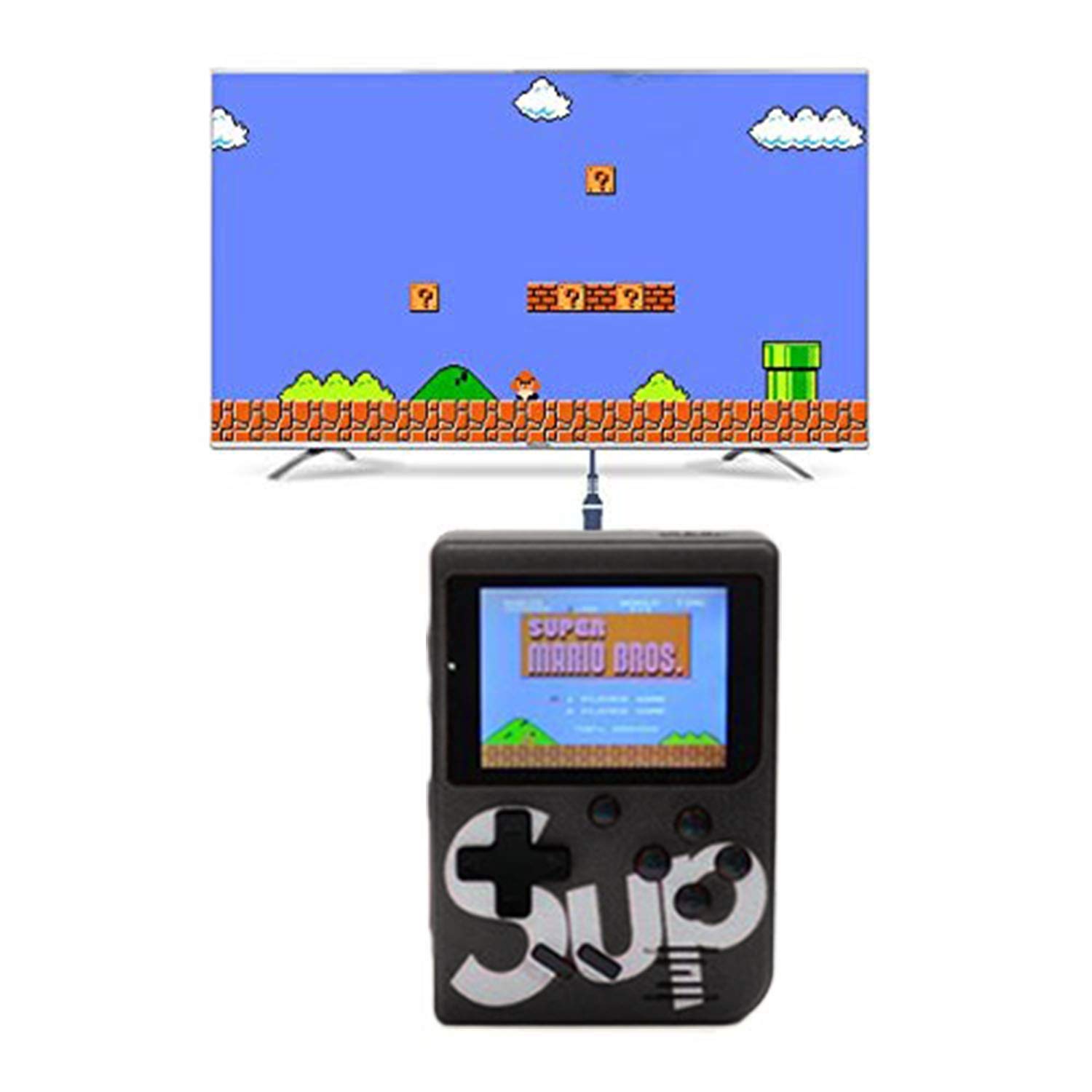 GSH Sup Classic 400-in-1 Digital Video Port Game Console with Battery Handheld Console Classic Retro Video Gaming Player Colourful LCD Screen USB Rechargeable Game Best Toy for Kids (Assorted Color) (B08G8VBPWK) Amazon Price History, Amazon Price Tracker