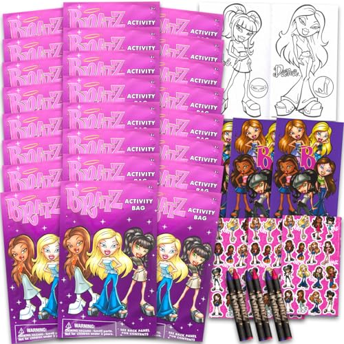 Bratz Party Favors for Kids Bundle - 24 Mini Activity Packs