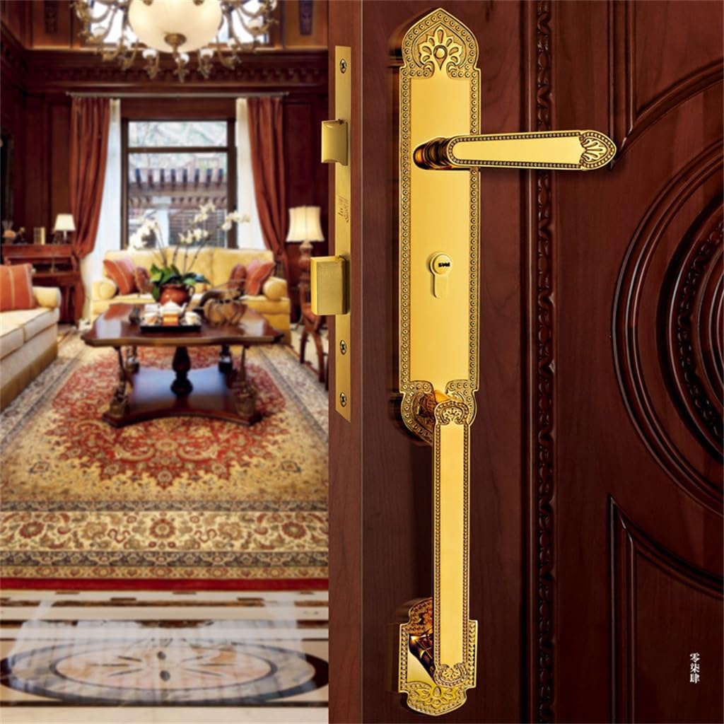 Opening Entry Brass Latch Solid Wooden Gate Lock