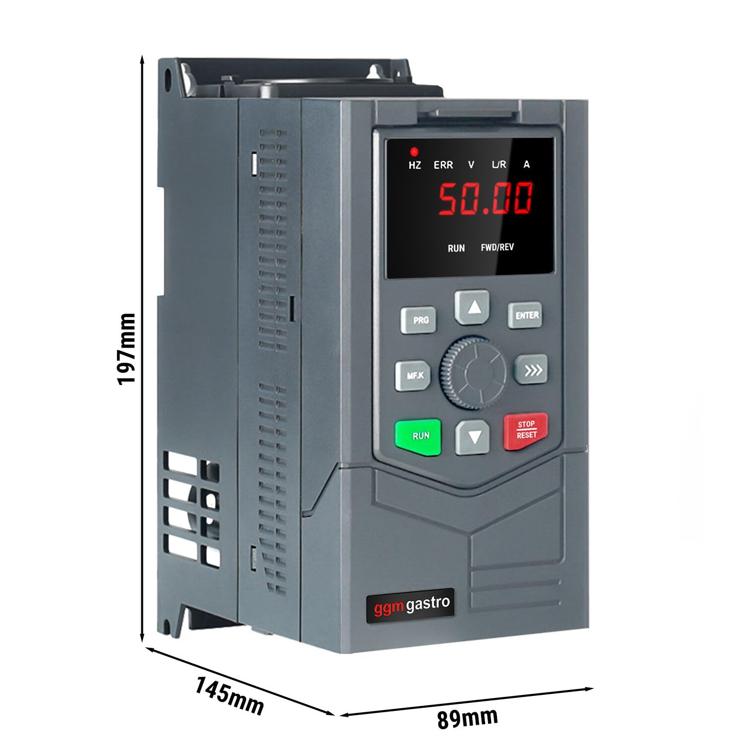 GGM Gastro Frequenzumrichter 1,5 kW 230V | Präzise Drehzahlregelung, konstantes Drehmoment, vielseitige Schnittstellen, integrierter PID-Regler, sofort einsatzbereit