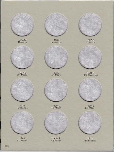 Miniatura 2 de H.E. Harris & Co. Carpeta de monedas de medio dólar de la libertad que camina de Estados Unidos 1937 - 1947 #2694