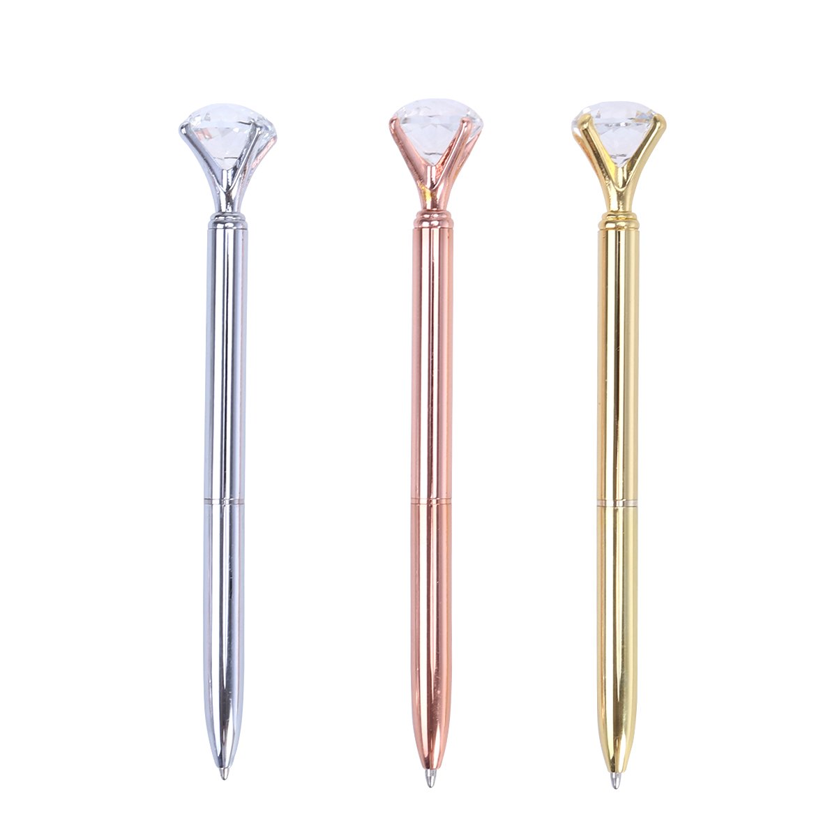 Set di penne a sfera in metallo dorato rosa 3 pezzi/5 pezzi/8 pezzi/9