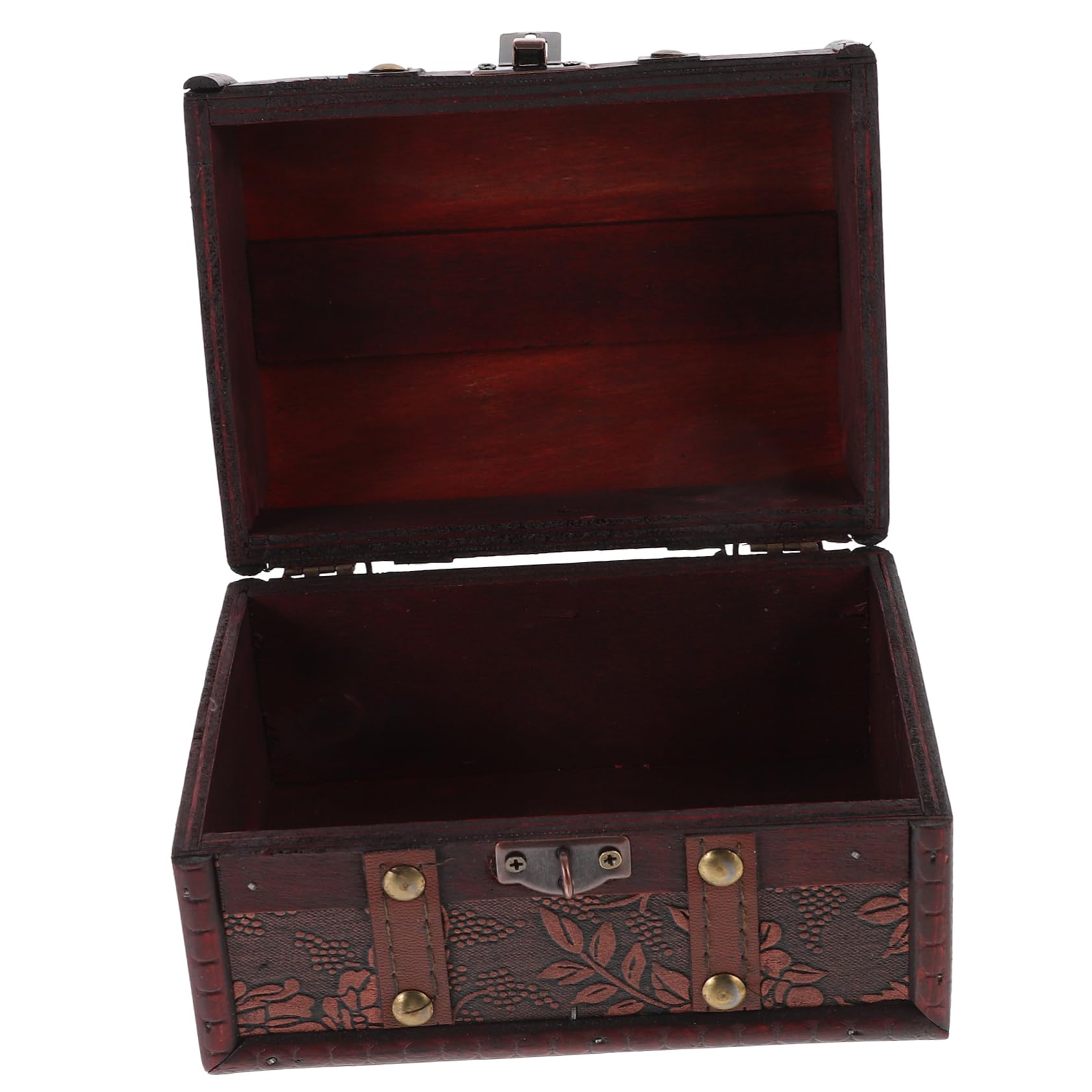 「骨董品」木製ボックス 海賊宝箱 骨董品」木製ボックス 海賊宝箱