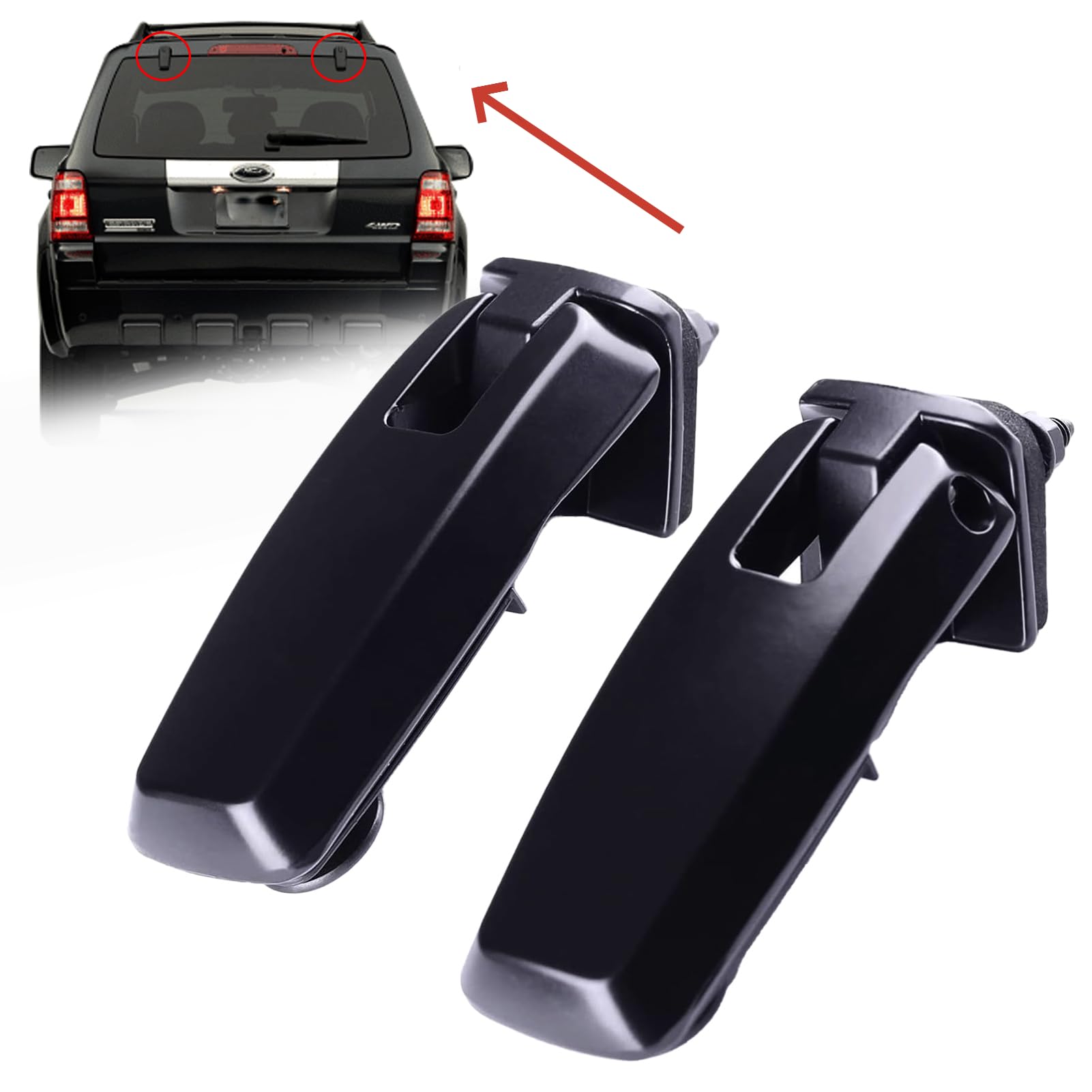 Srhvfuyr 8L8Z78420A68C Rear Window Liftgate Glass Hinge Set Right