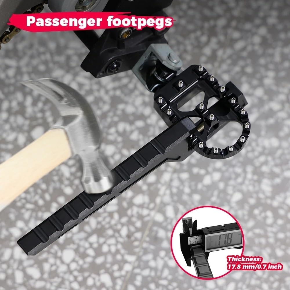 Pedane larghe Adatto per pedane passeggero universali per moto VTB Ventus One, accessori fuoristrada per bici da cross