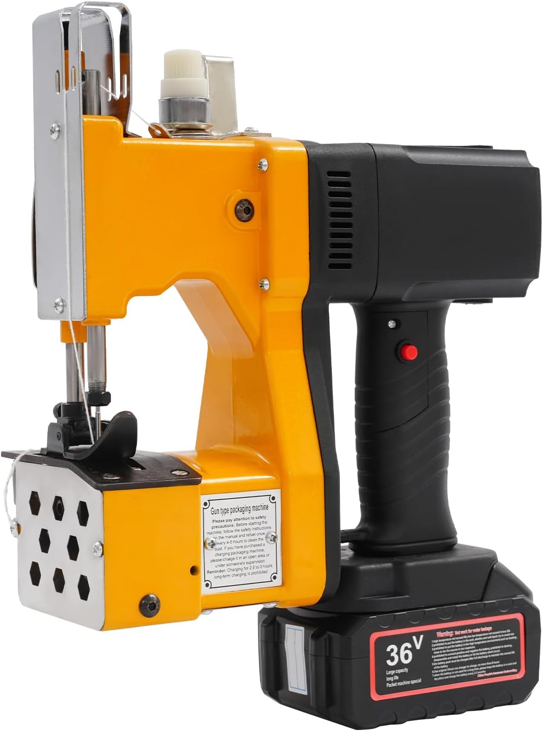 Portable Bag Sewing Machine, Handheld Bag Closing Machine, High Speed Electric Bag Stitching Machine, for Packing Bags Non-woven Fabrics Leather