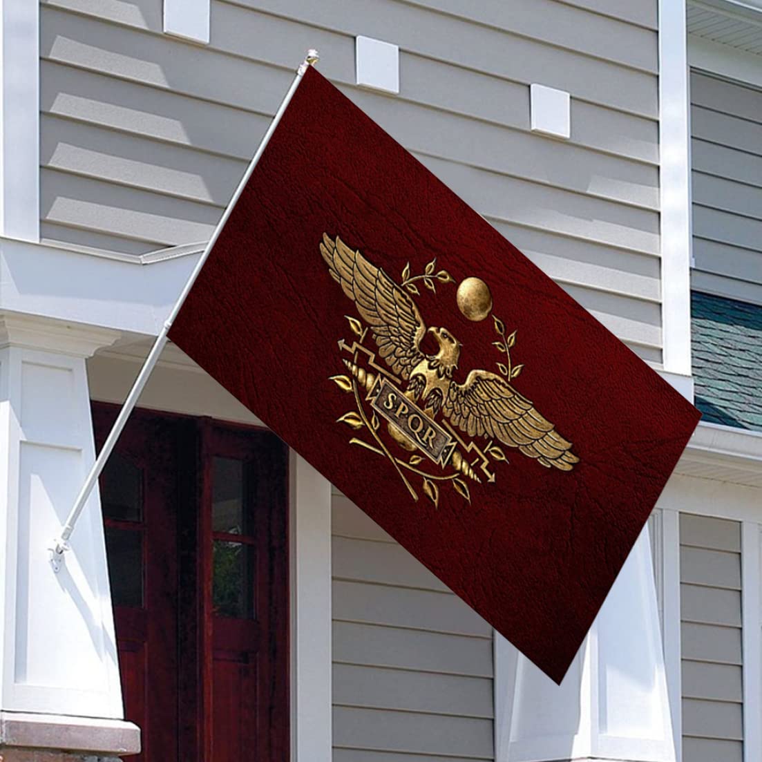 Vlag van het Romeinse rijk: SPQR-ontwerp, binnen/buiten, 3 x 5 ft - Nederland