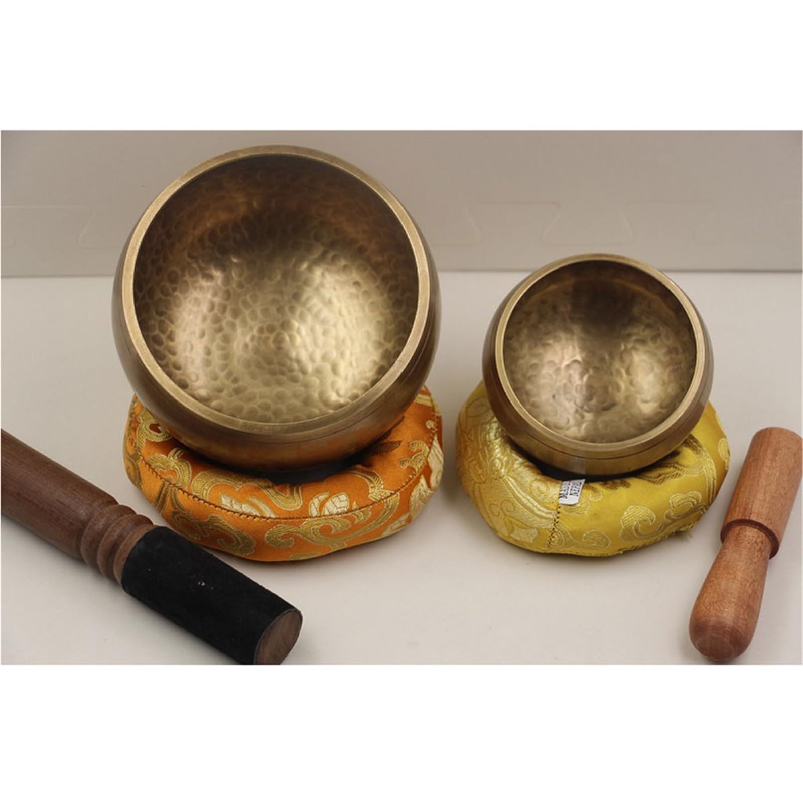 Bol chantant tibétain de 8 cm, méditation, fait main, en cuivre pur, son de Bouddha, tournant(12cm)