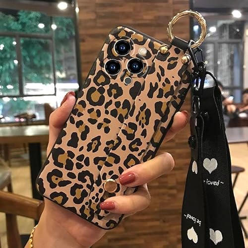 Phone Case Compatible with Oukitel C3 2025, Shockproof Lanyard Protective Phone Holder Silicone Back Cover Kickstand Design Dura