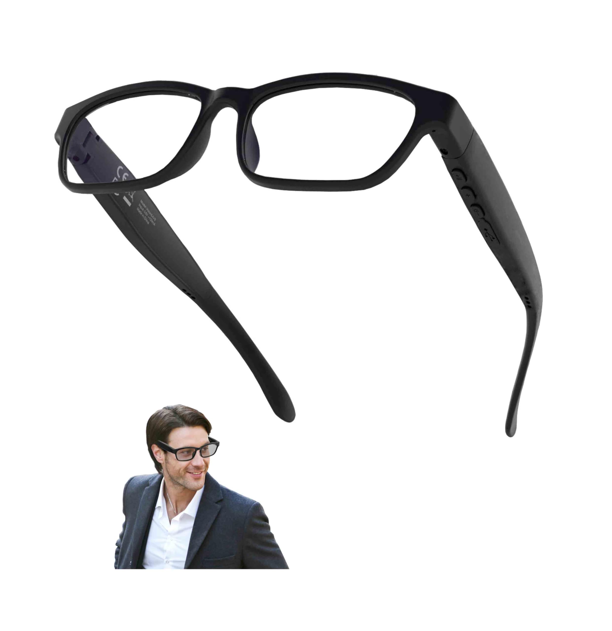 Emzwin Smart Bluetooth Audio Glasses for Men Women Built in Speaker Mic Headphones, Ultralight Comfortable Design for Reading Working, Voice Assistant-image-18