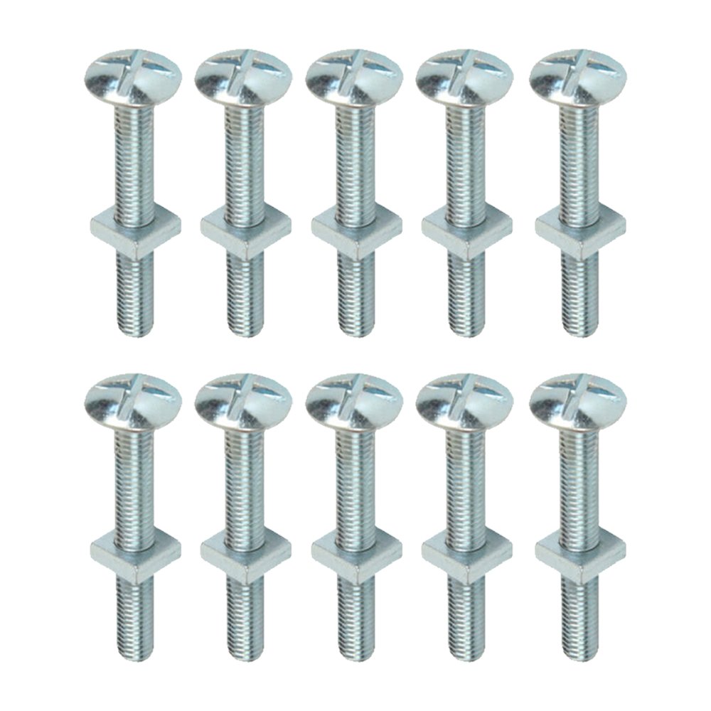 Roofing Bolts BZP - M6x60mm - Pack 10