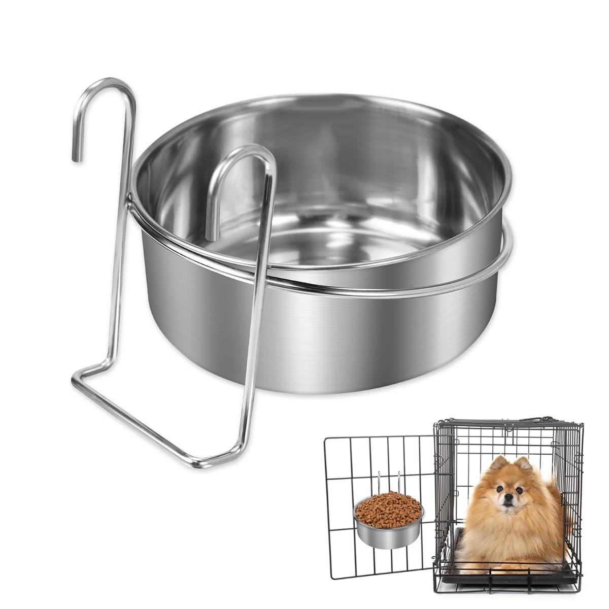 Lot De 5 Gamelles Plates En Inox 304 Pour Chat - 15.5 Cm - Antidérapantes - Faciles à Nettoyer