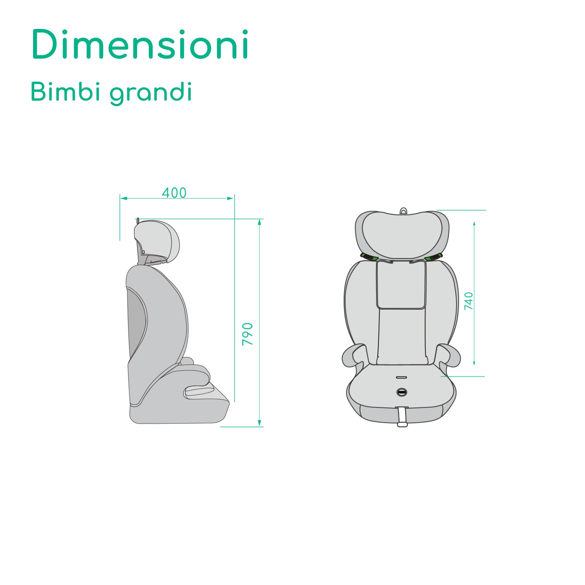 Bebeconfort Ever i-Safe, Seggiolino Auto 9-36 kg, 15 Mesi-12 Anni, 76-150 cm, Sicurezza R129, Protezione dagli impatti laterali, Poggiatesta 11 Posizioni, Braccioli Integrati, Full Black