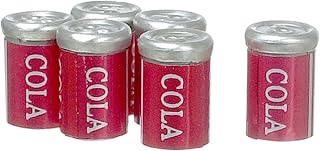 International Miniatures by Classics Dollhouse Miniature Set of 6 Tin Soda Pop Cans