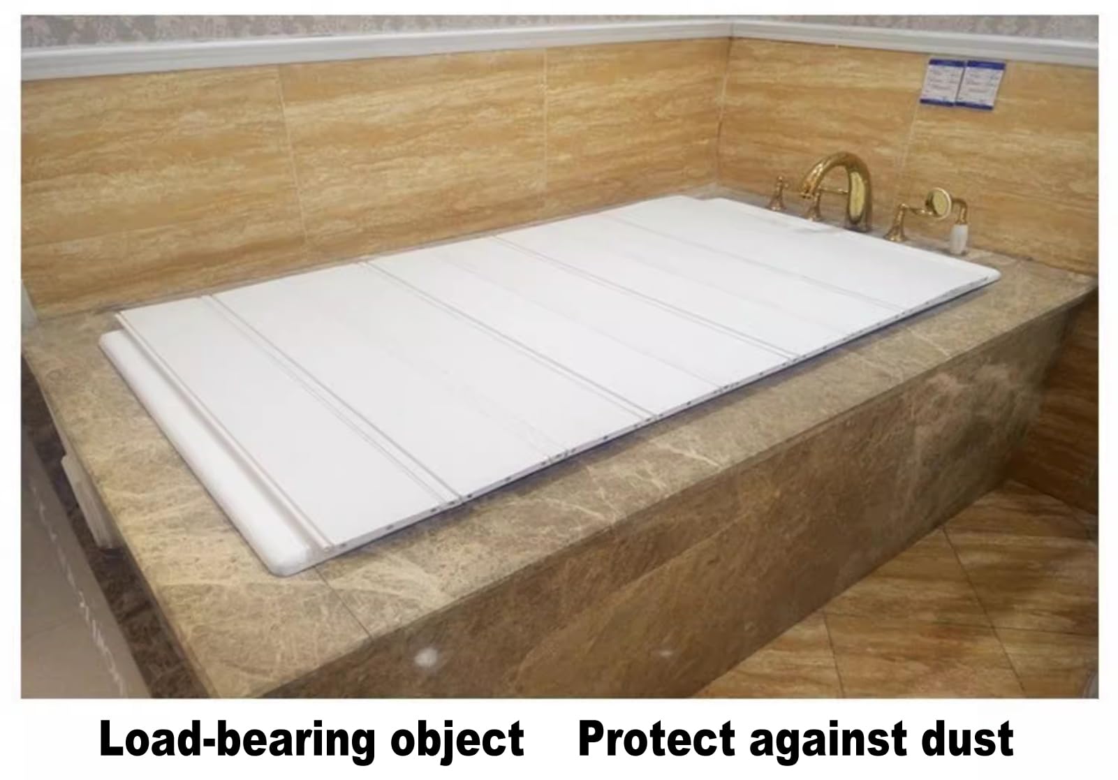 Vassoio da Vasca Pieghevole di Alta qualità con Coperchio, Contenitore da Bagno Spa per Lettura e Relax (70 cm x 158 cm), migliora la Tua Esperienza Spa a casa.