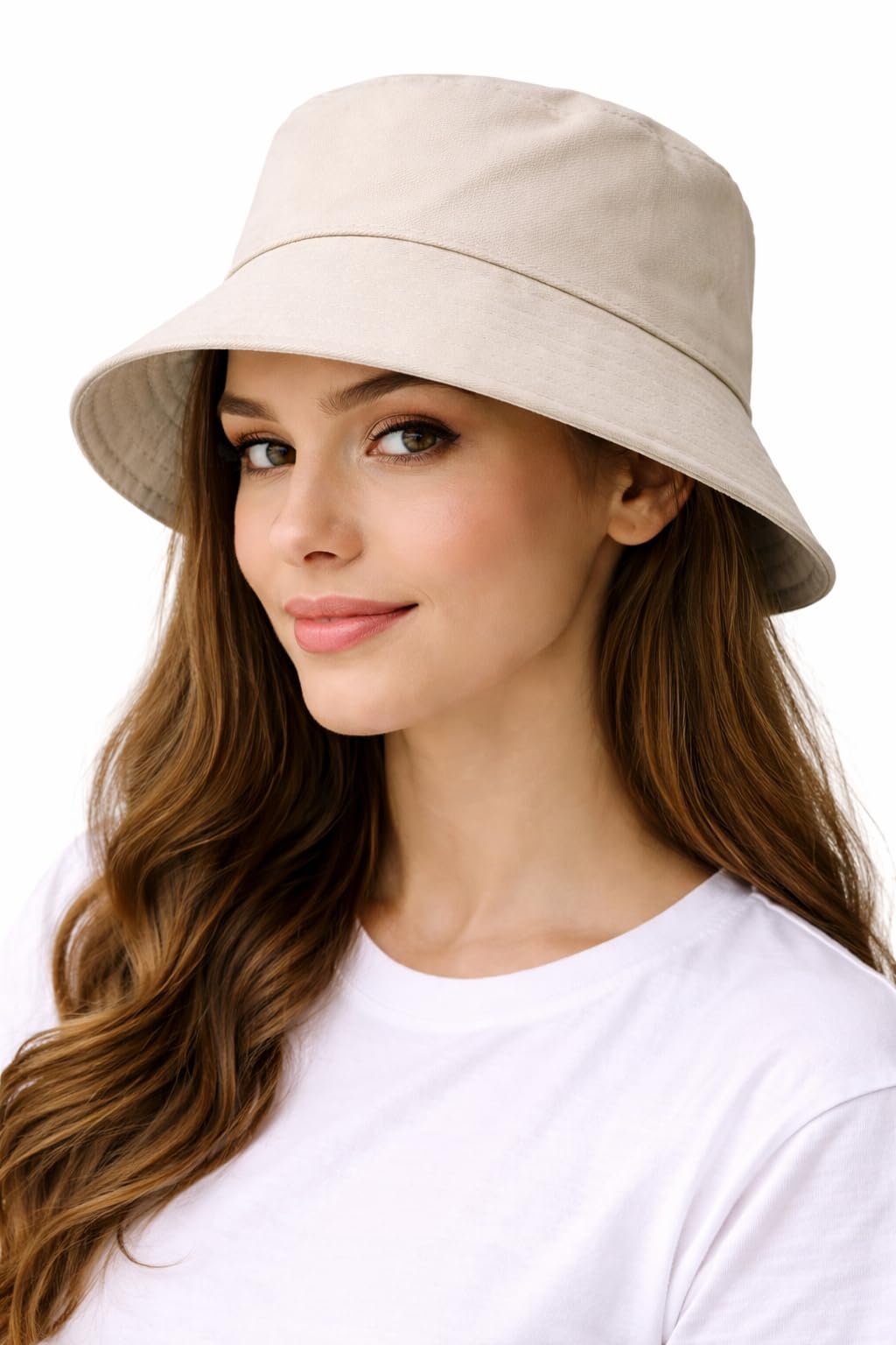 Nephar Women Bucket Hat | Wide Brim Sun Hat for Women | Summer Cotton Cap | UV Protection Outdoor Beach Travel Casual Hat-picture-23